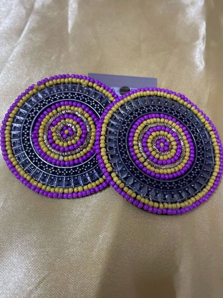 Boho Round Mandala Earrings