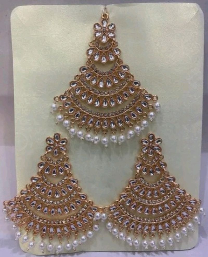 new party wear jhumka and Maang tikka set combo with cheap price