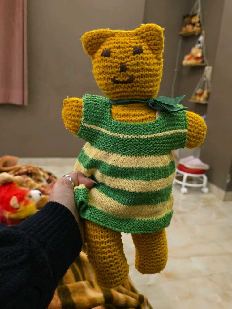 Knitted Teddy Bear Toy