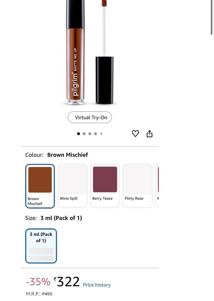 Pilgrim Matte Me Up Liquid Lipstick