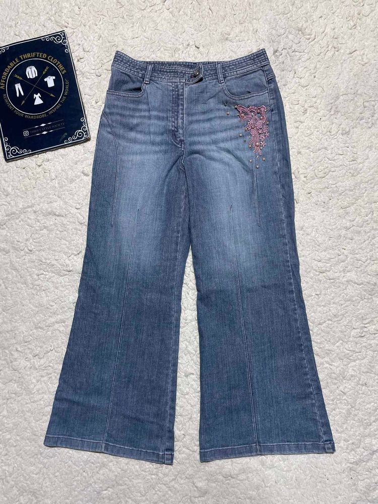 Embellished Flare Jeans