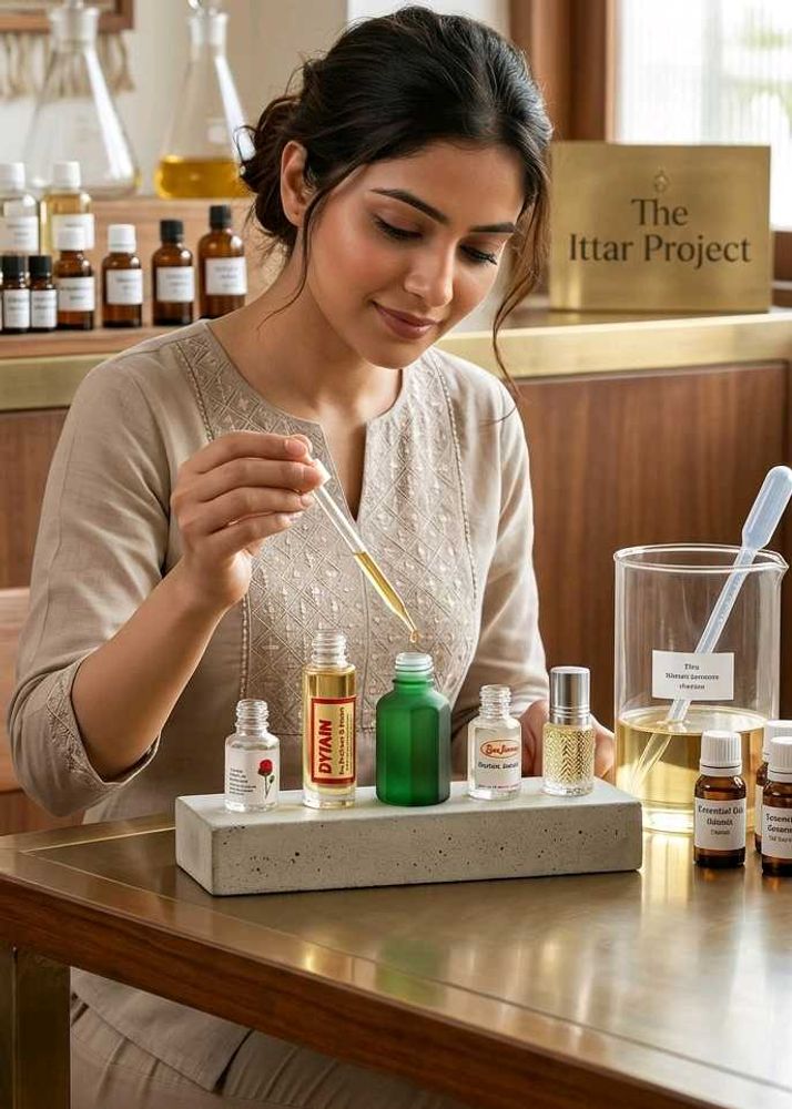 Assorted Empty Attar Perfume Bottles
