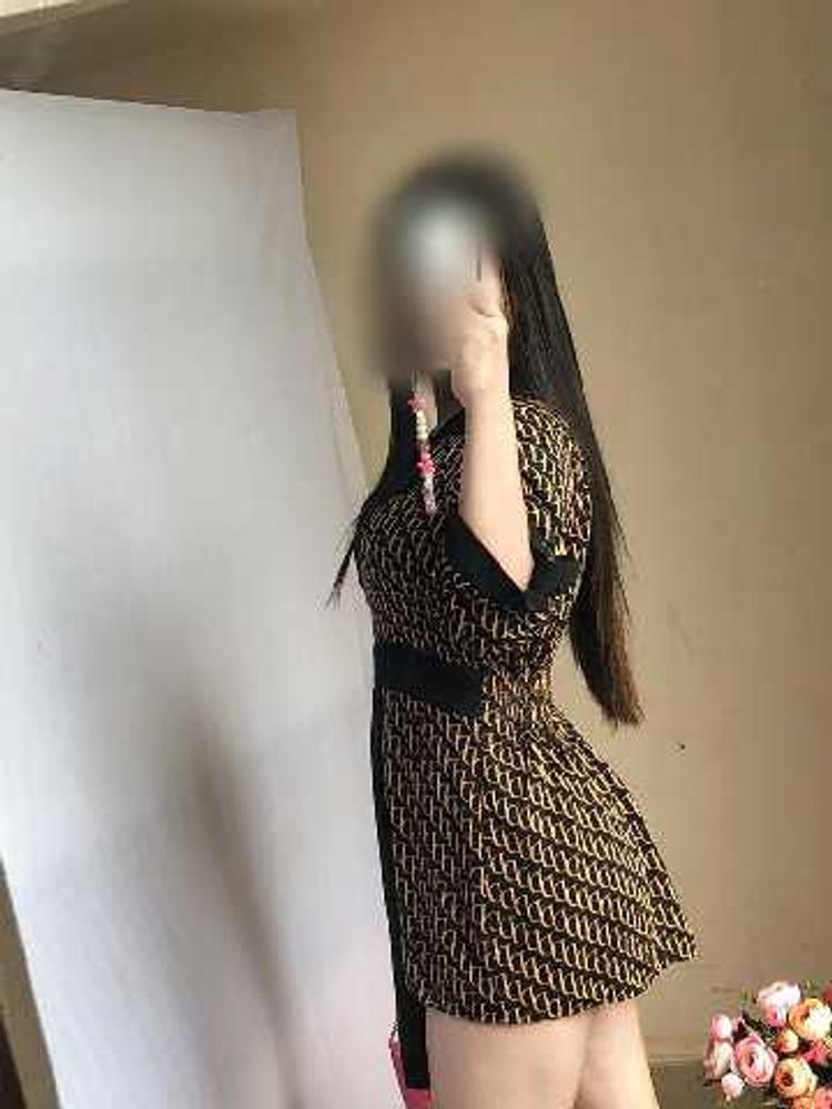 Chic Patterned Mini Dress