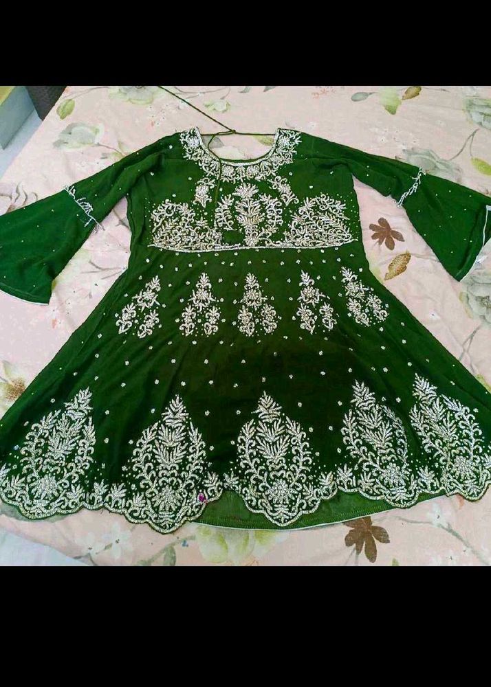 Gorgeous Full Stonework Sharara Set