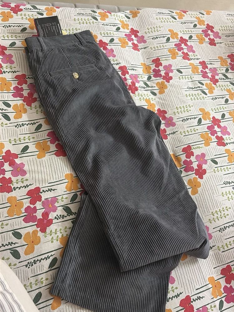 Gray Corduroy Pants