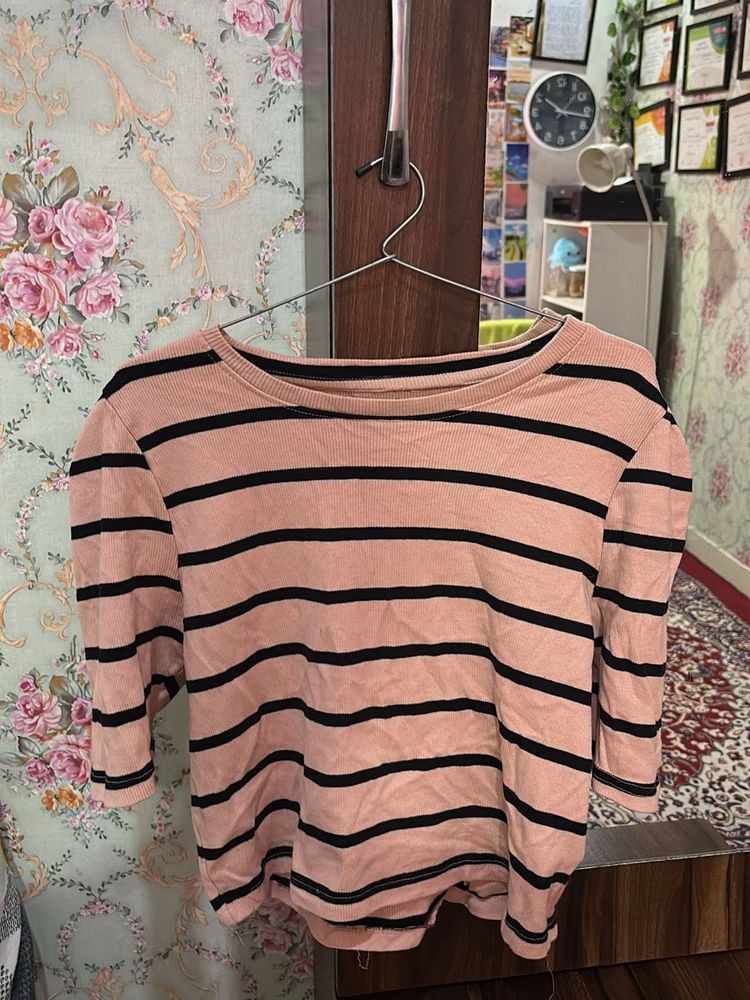 Striped Crop Top