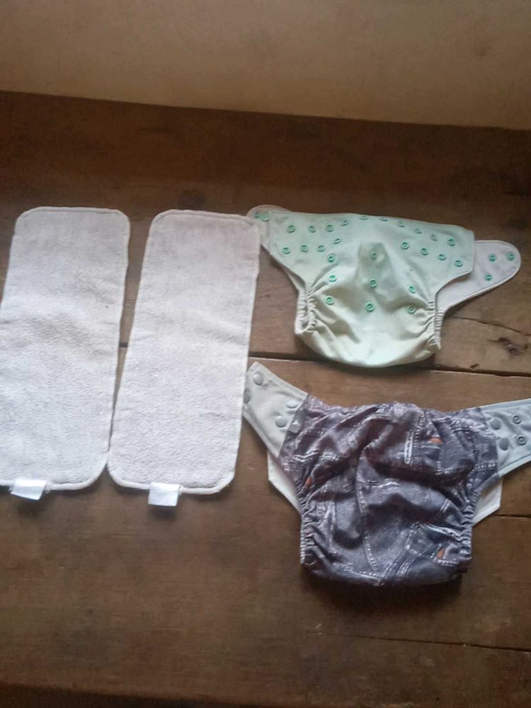 Reusable Cloth Diapers &amp; Inserts Set