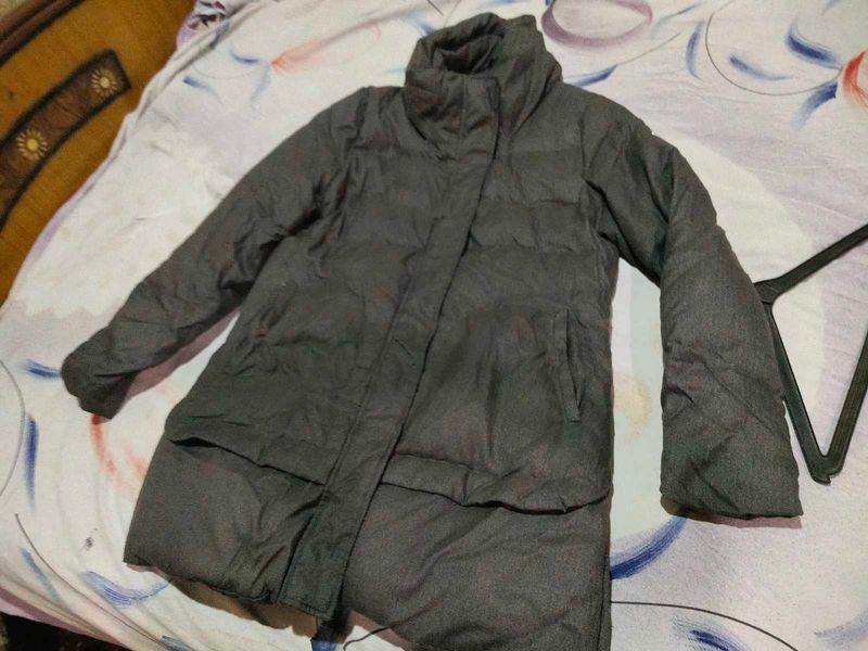 Stylish Gray Padded Jacket Korean