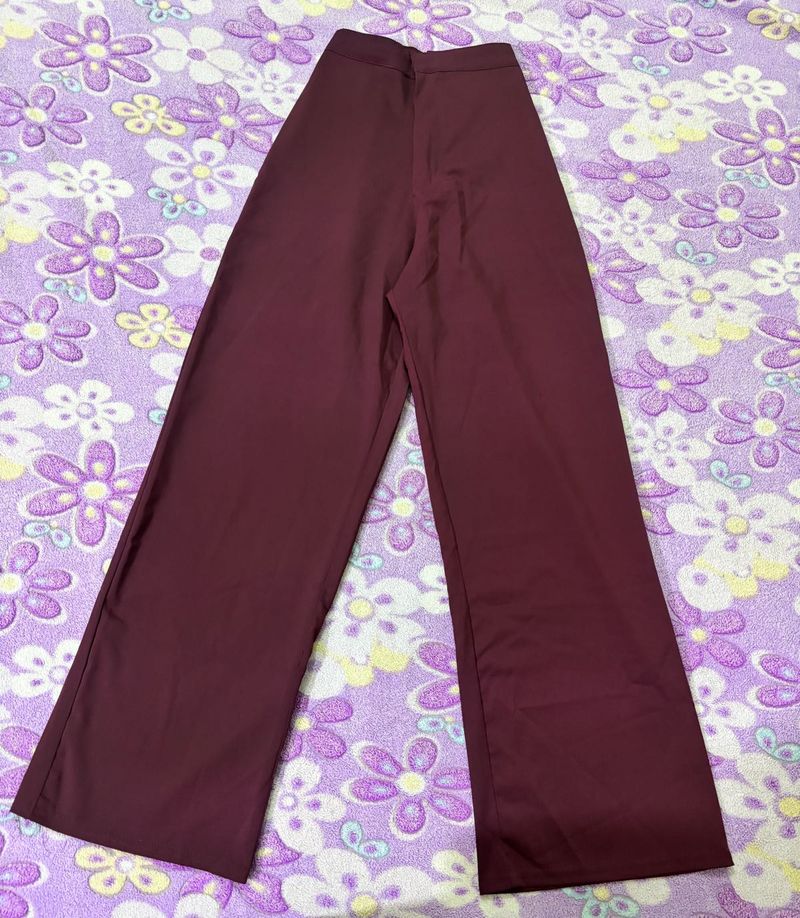 Burgundy formal pant