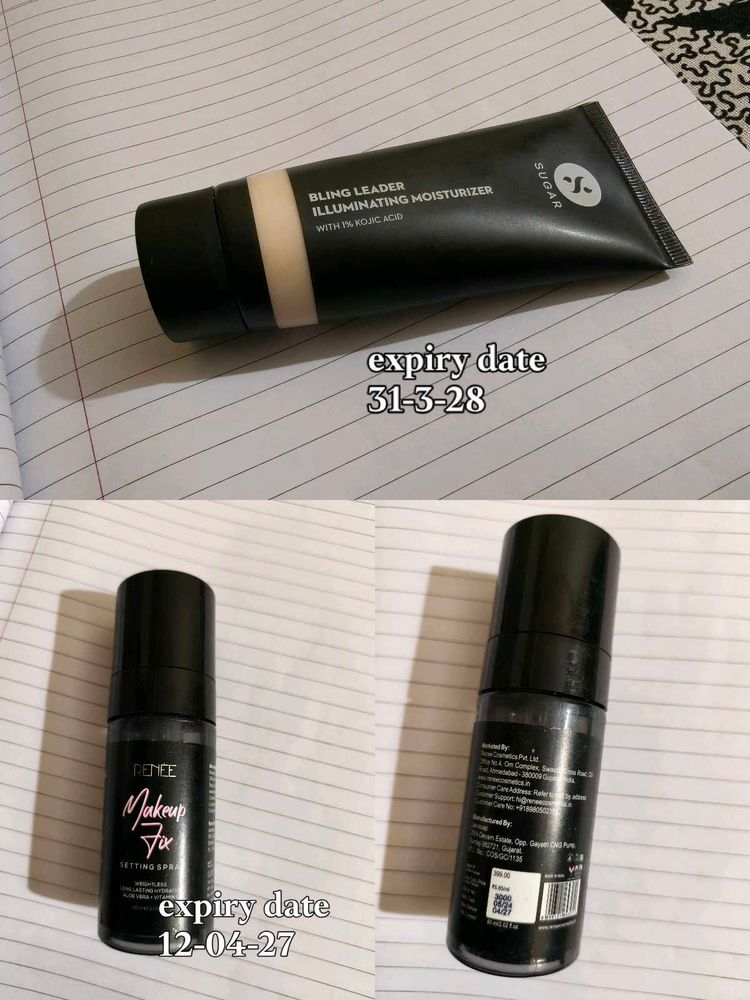 Sugar strobe cream &amp; Renee Makeup Fixer