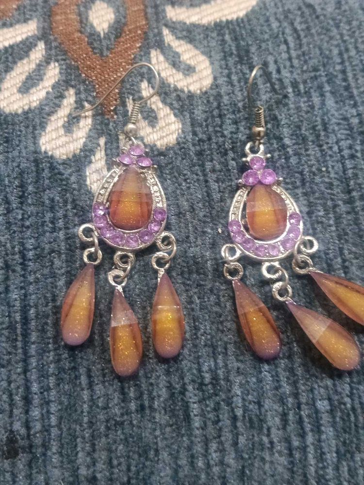 Boho Beaded Dangle Earrings