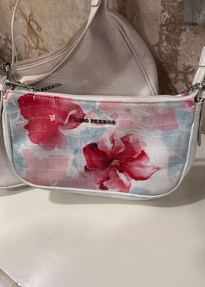 Lino Perros Floral Print Chic Shoulder Bag