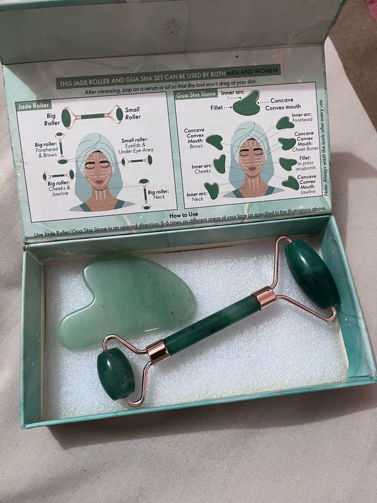Face Jade Roller &amp; Gua Sha Set