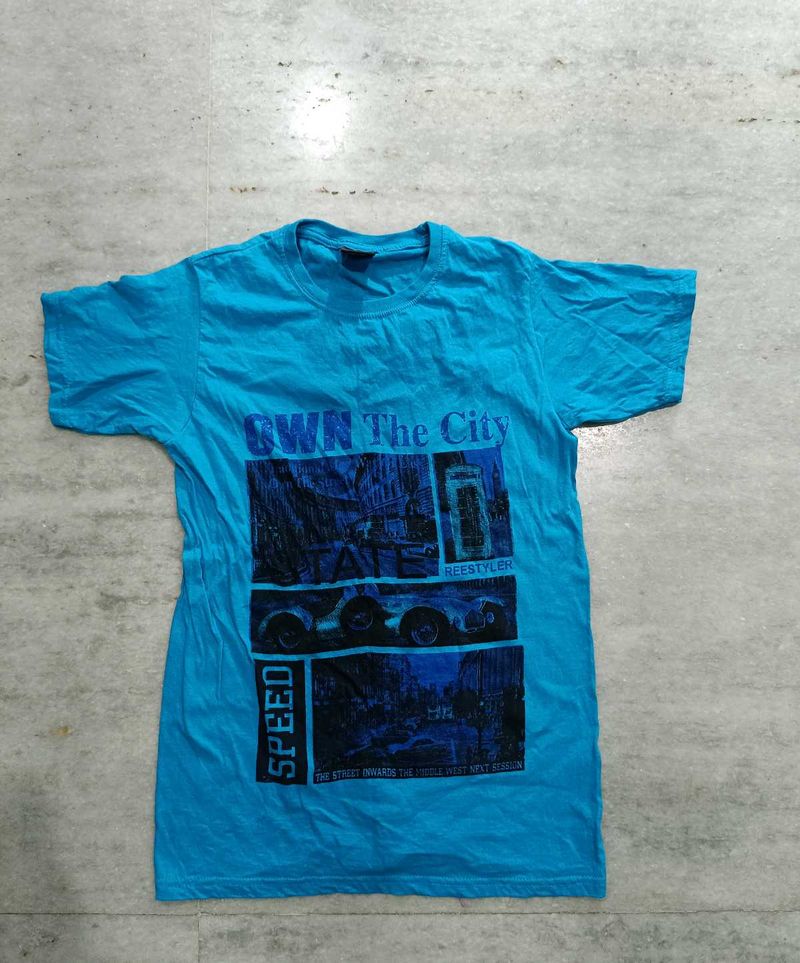 Blue Print T-Shirt
