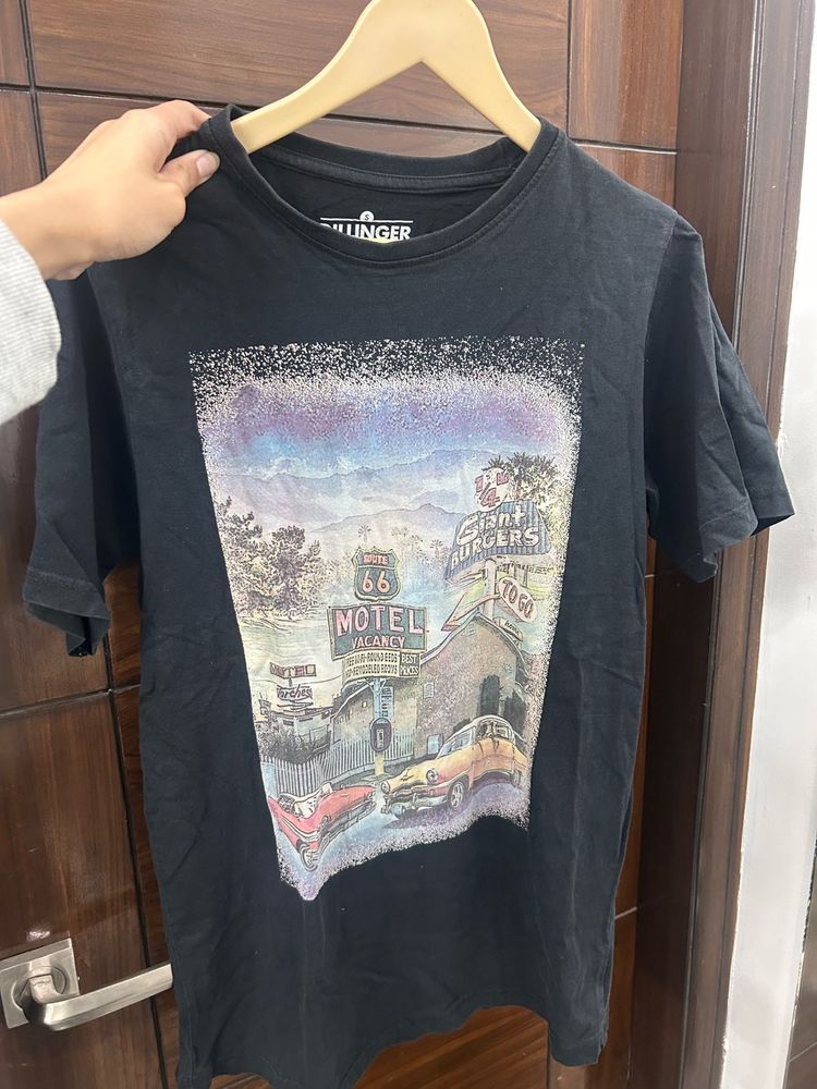 S Vintage Route 66 Graphic Tee