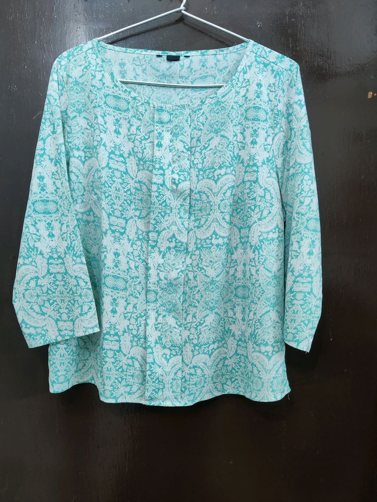 3/4th Sleeves Printed top (Wrinkle Free)