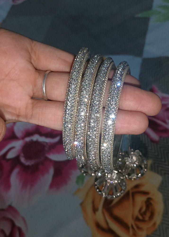 Sparkling Bangles with Charm kalire