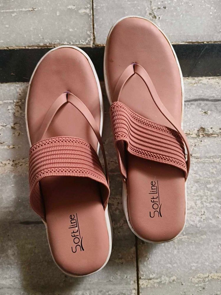 Comfortable Women's Pink Flip Flops