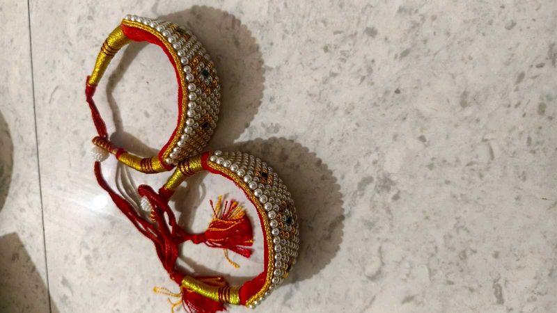 Embellished bangles with Tassels