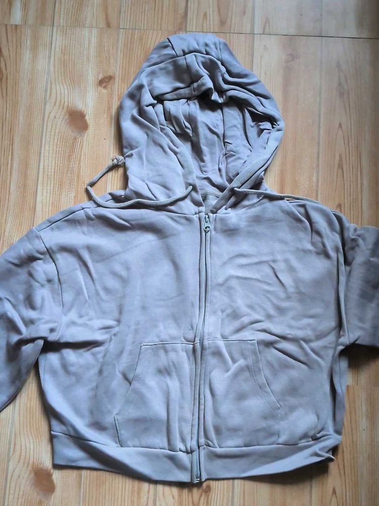 Cozy Grey Zip-Up Hoodie