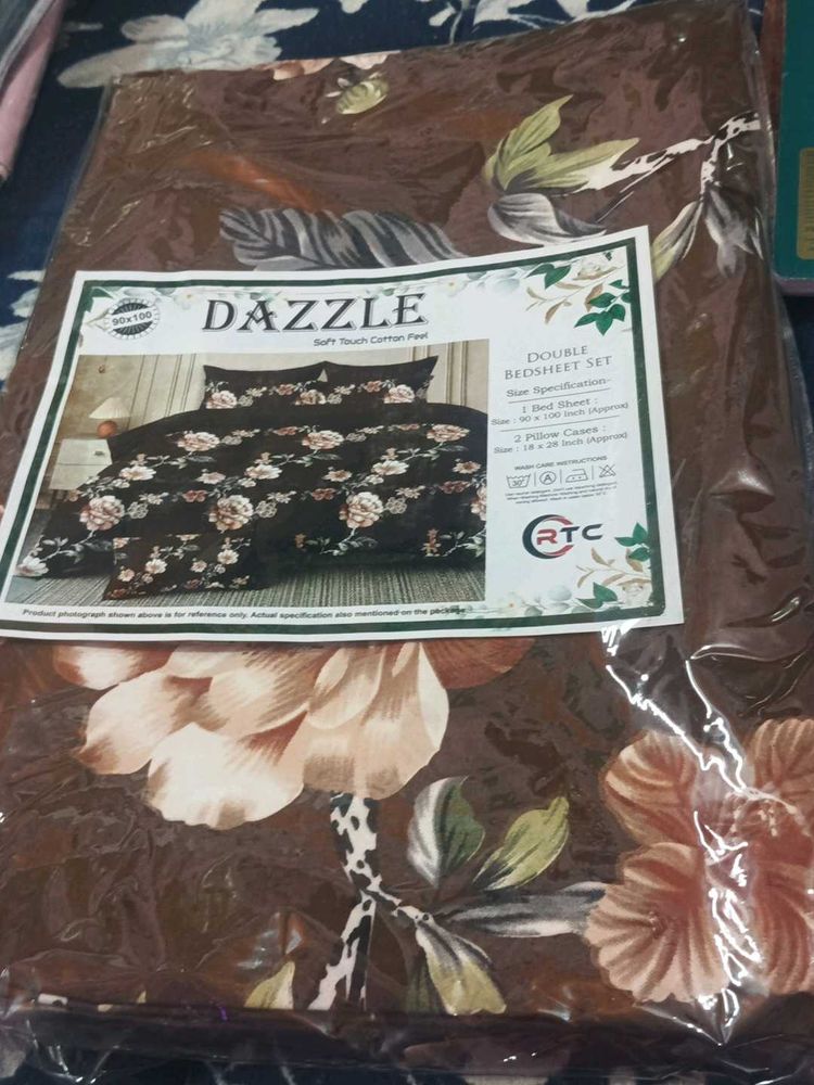 Dazzle Double Bedsheet Set - Soft Cotton Feel