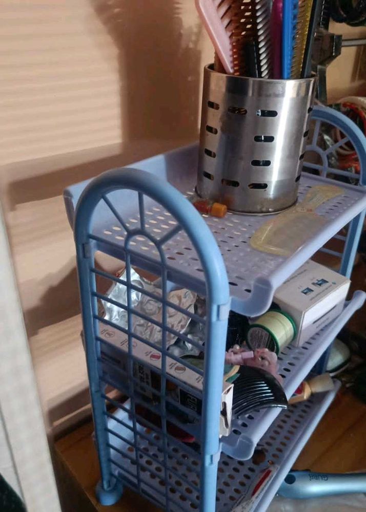 Plastic stand cum organiser for home