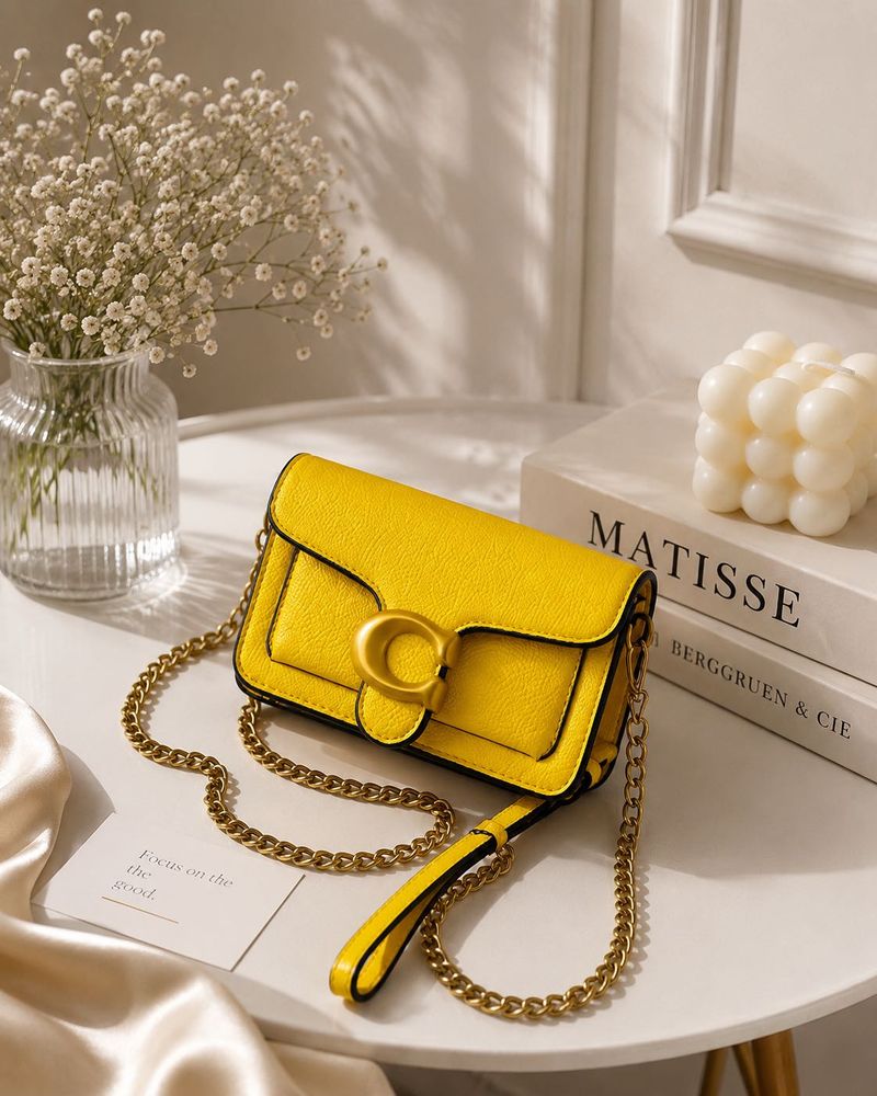Coach Vibrant Yellow Crossbody Bag