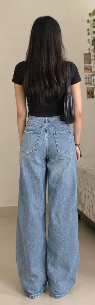 Baggy Light Wash Denim Jeans