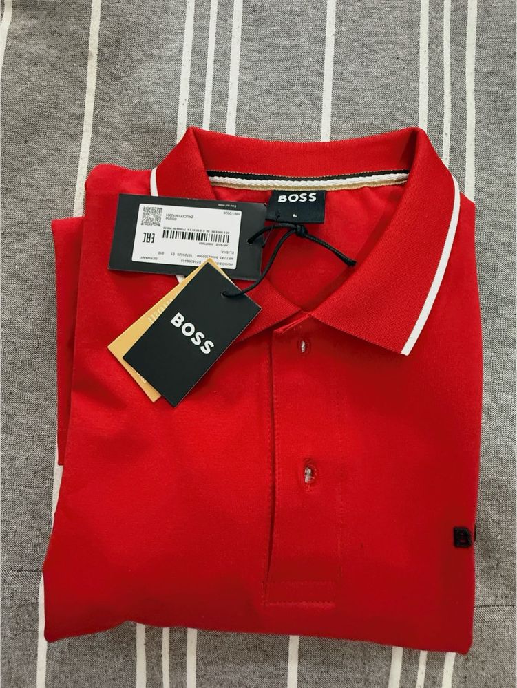 BOSS Red Polo Shirt L Size