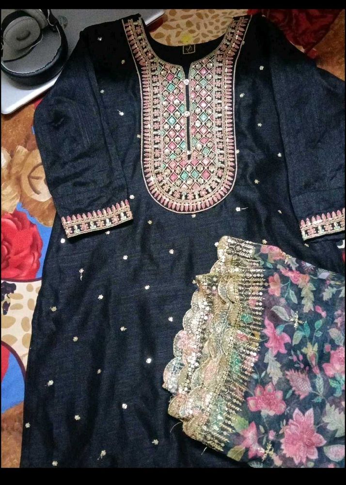 combo of 3 Elegant Black Kurta Set
