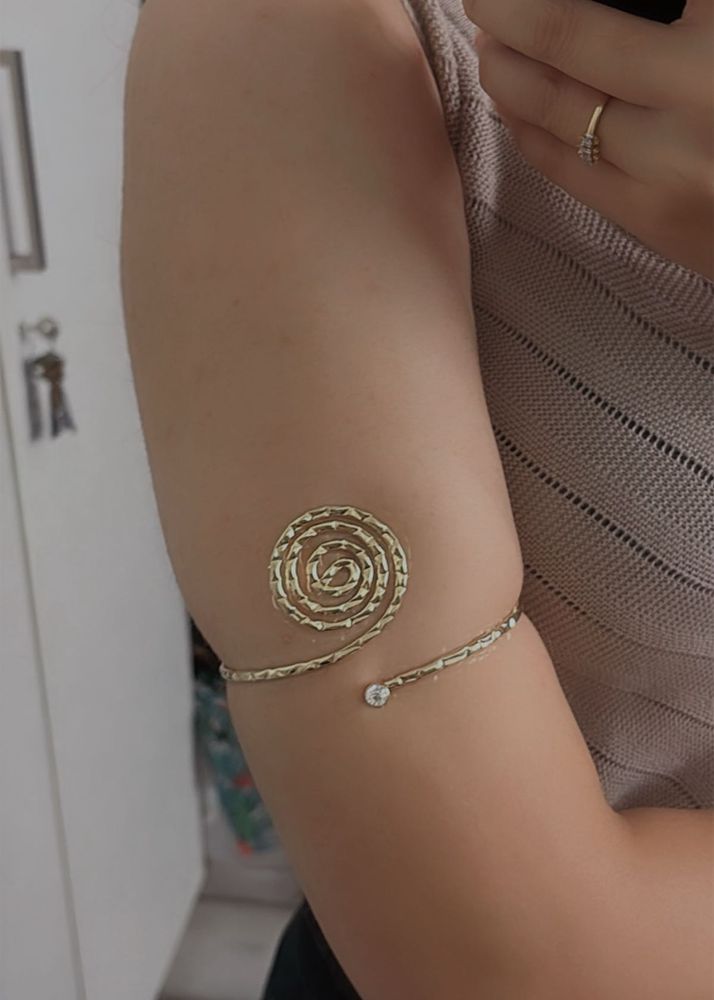 Elegant Spiral Arm Cuff Bracelet (any1)