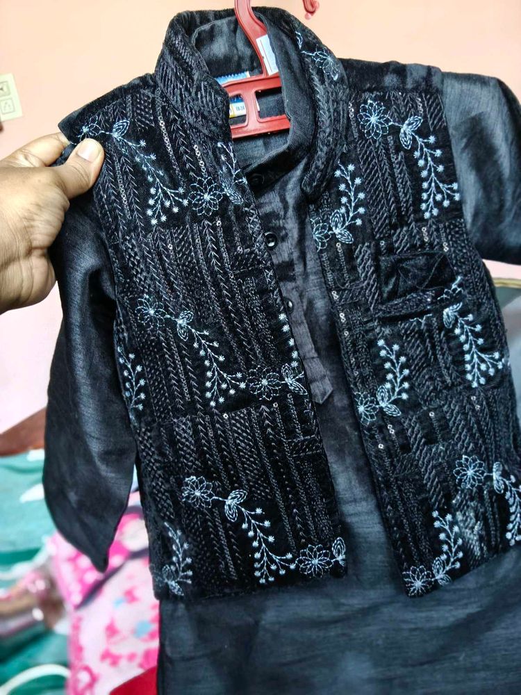 Boys Festive Kurta Jacket Set