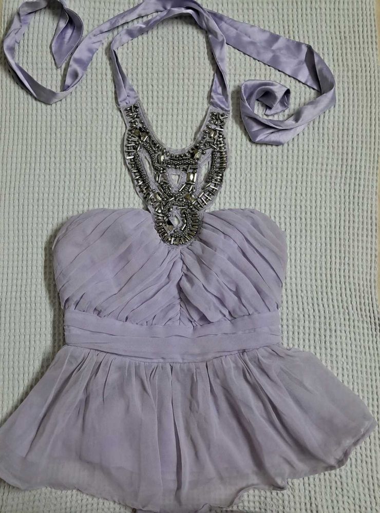 Y2k Vintage Desi Chatpata Embellished Halter Top