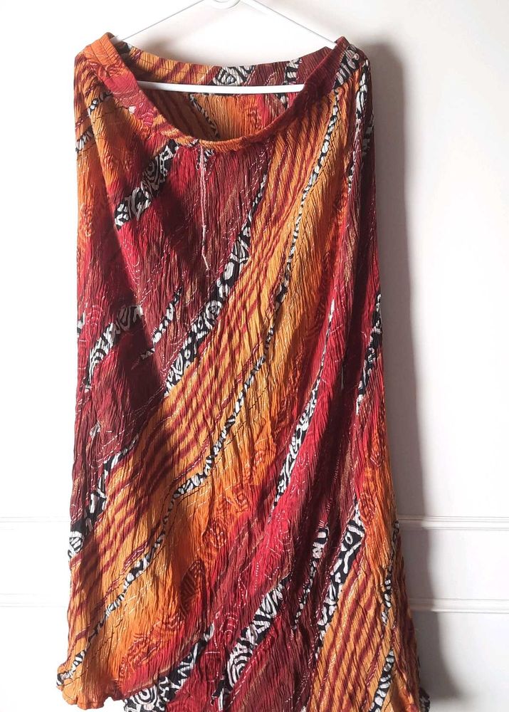 Unused Crush, crumbled fabric Bohemian Skirt