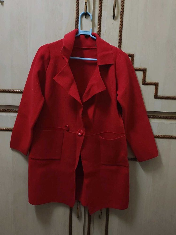 Vibrant Red Blazer