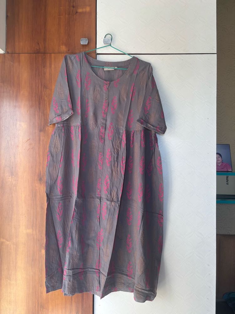 Comfortable Cotton One Piece Dress