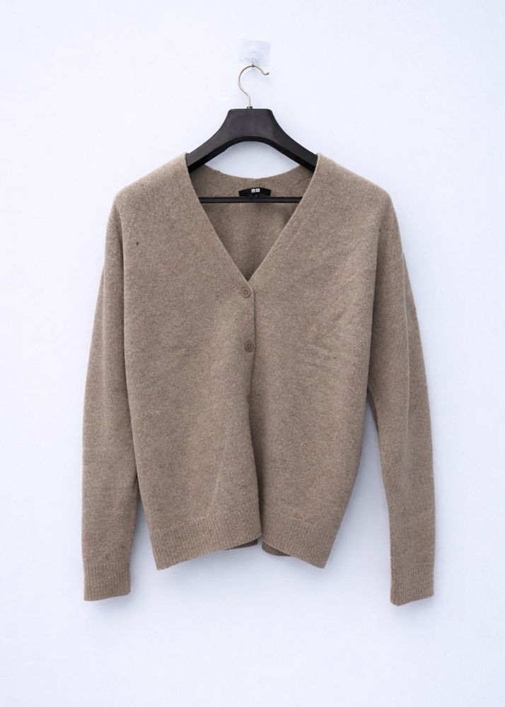 Beige Cardigan Sweater