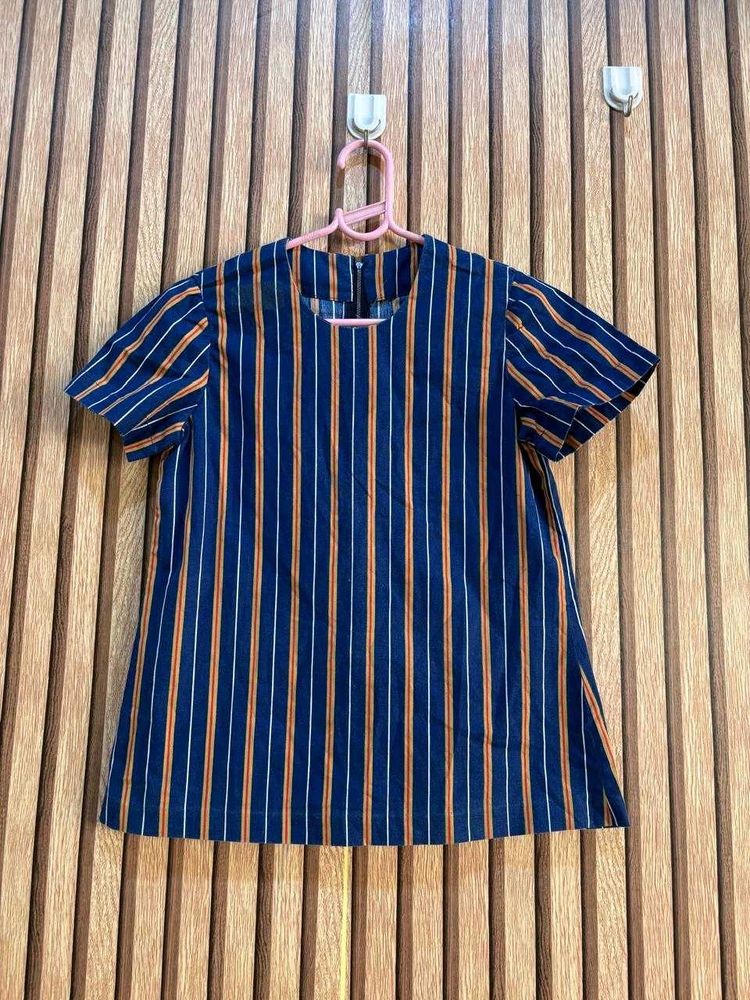 Striped Short Sleeve Top