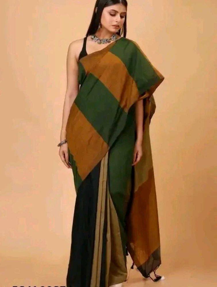 Striped Cotton Saree