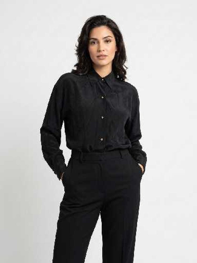 Classic Black Button-Up Shirt