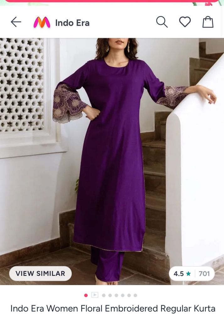 Women Floral Embroidered Kurta Set