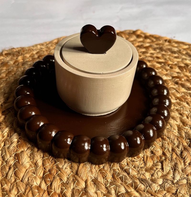 Trinket box bubble coaster set