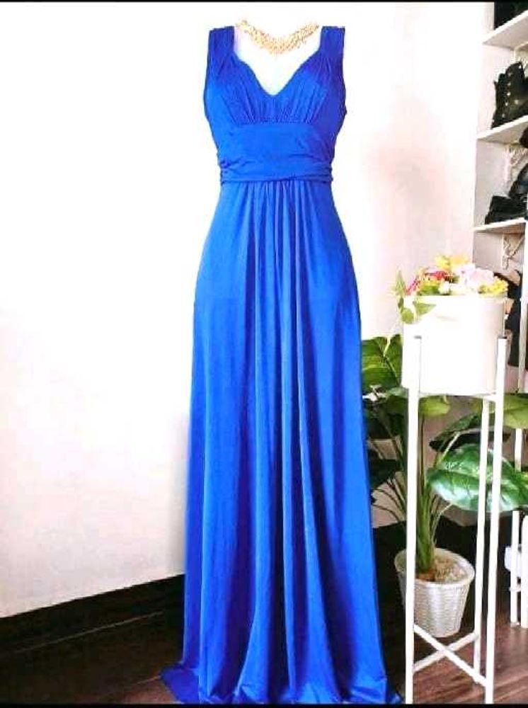 Elegant Royal Blue Maxi Dress