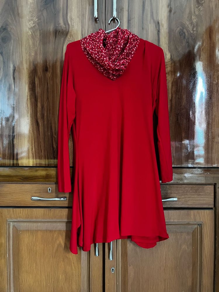 Red Long Sleeve Dress