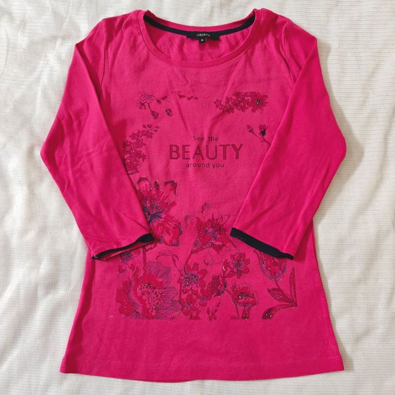 Madame Pink Floral Print T-Shirt
