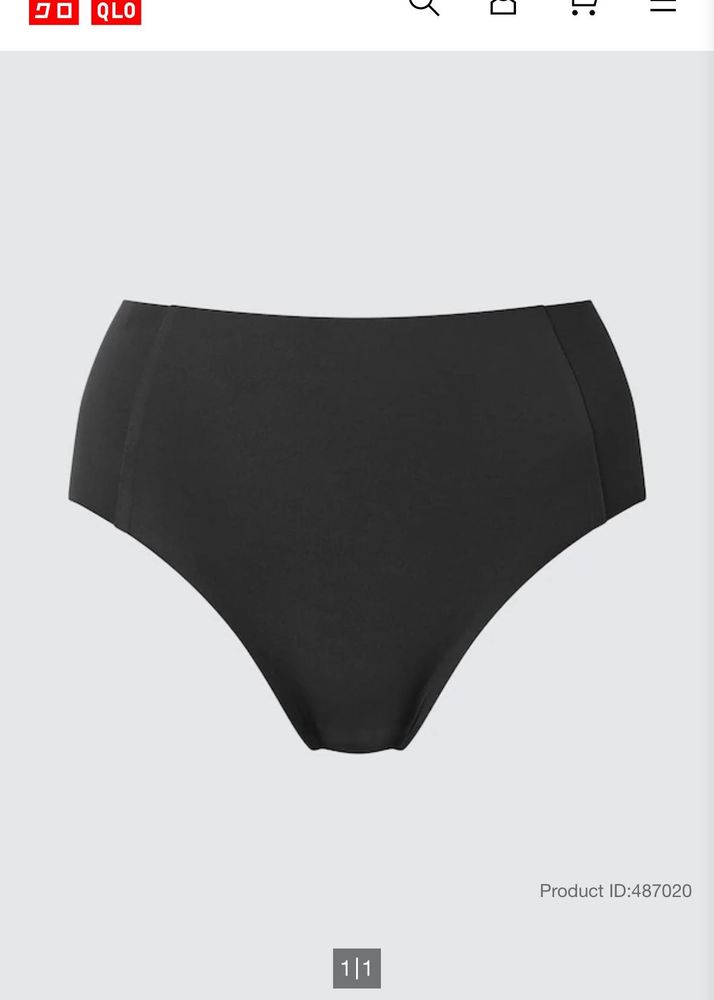 Uniqlo High Waisted Bikini Bottom S size