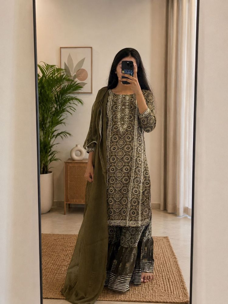 Stylish Printed Kurta Set with Dupatta