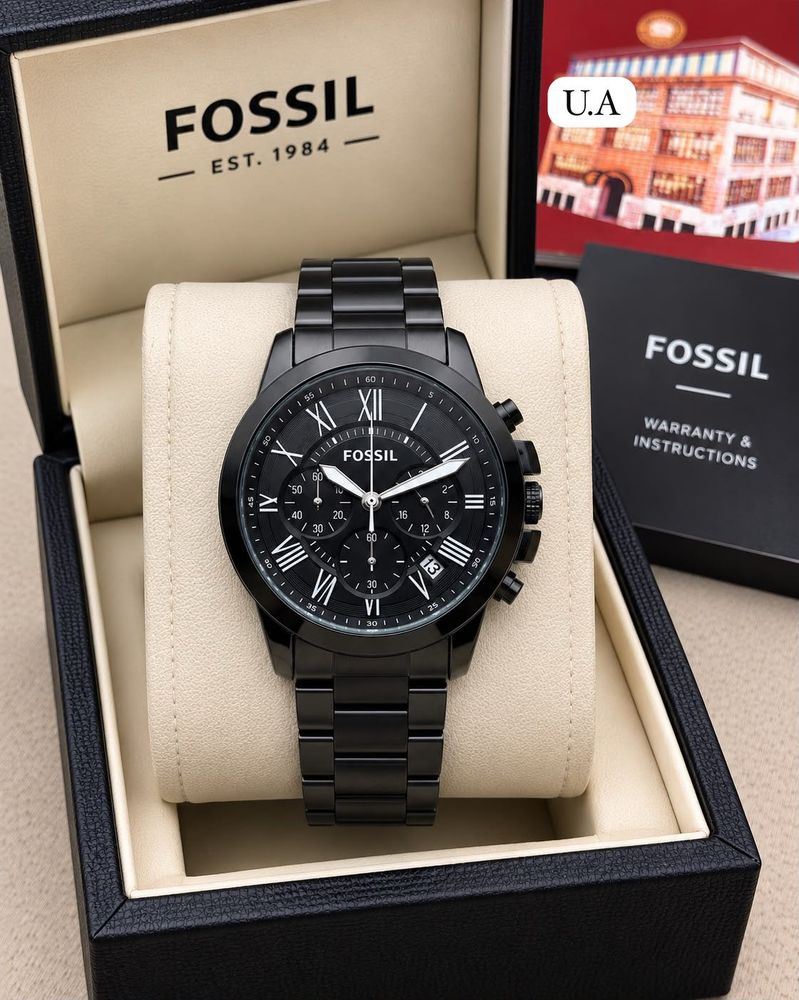 Fossil Black Chronograph Watch