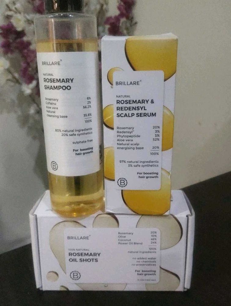 Unused Brillare Rosemary Hair Care Set