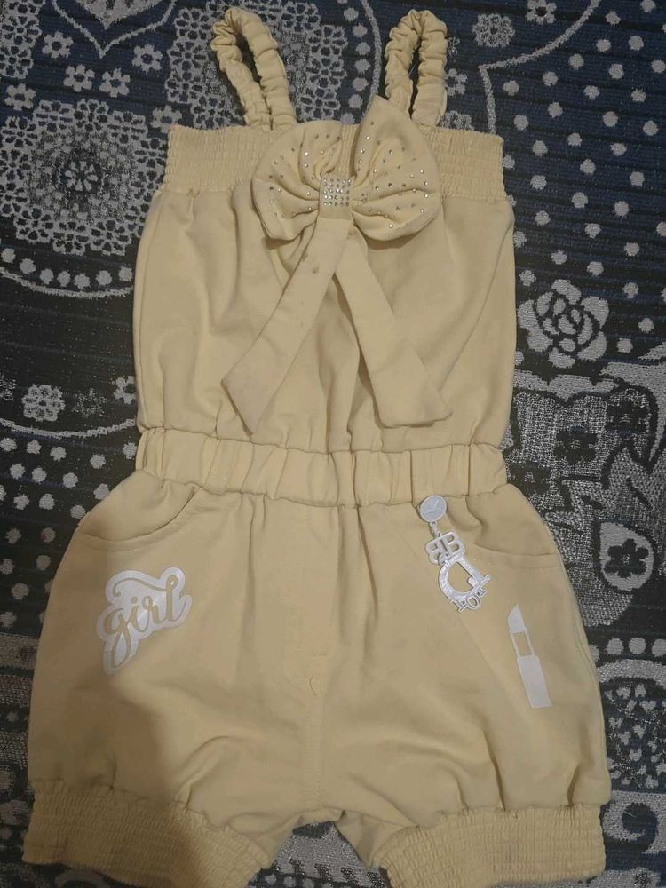 Cute Baby Girl Romper with Bow
